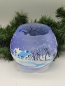 Preview: Windlicht Schneemann, blau - UKR